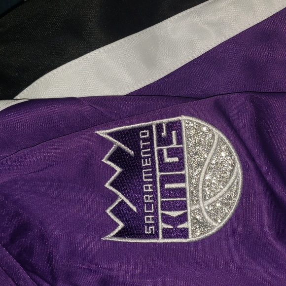 NWT Women's Sacramento Kings NBA Full Zip Up Track Suit Jacket Hoodie Coat L XL - Picture 3 of 9